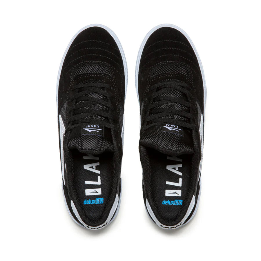 Chaussures de skate Lakai Cambridge - Noir/Blanc