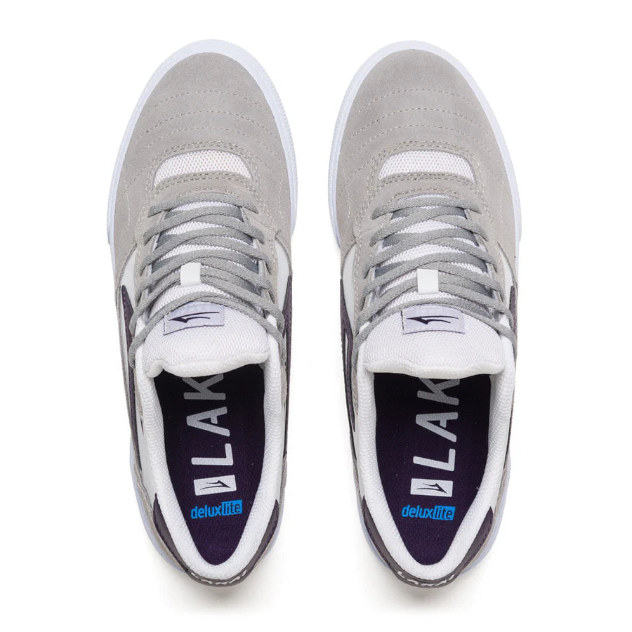 Chaussures de skate Lakai Cambridge - Gris clair/blanc