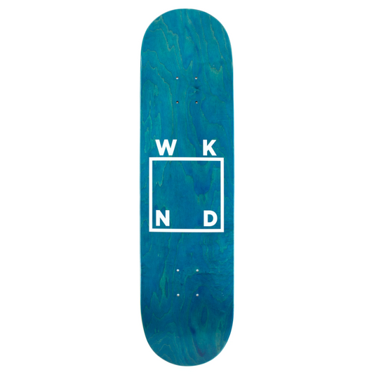WKND White Logo Mini Skateboard Deck 7.25" (Various Woodstains)