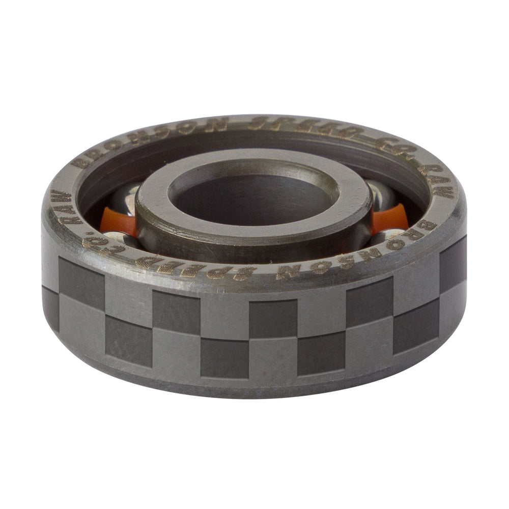 Bronson Speed Co. Bearing Chris Joslin Pro 6-Ball Raw Silver/Orange 8Pk