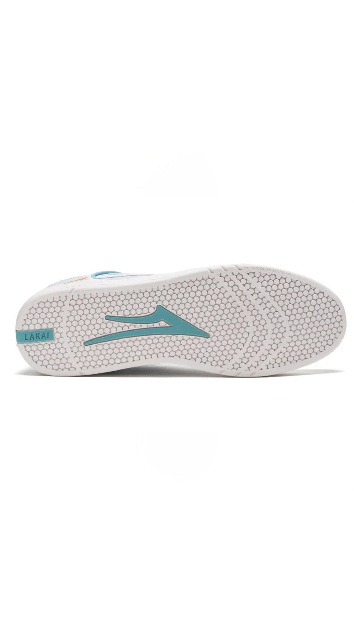 Chaussures de skate en cuir blanc Lakai Telford Low x Rob Welsh