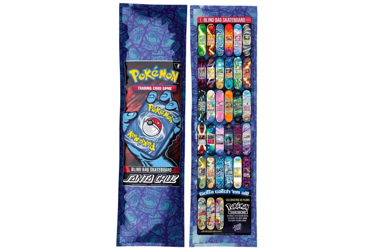 Santa Cruz x Pokemon TCG 30th Anniversary 2026 Blind Bag Skateboard Deck - Sealed