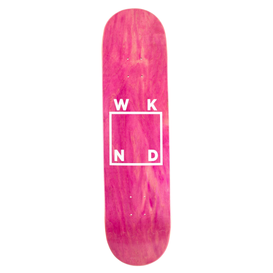 WKND White Logo Mini Skateboard Deck 7.25" (Various Woodstains)