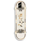 April Skateboards OG Logo Complete Skateboard Gold/White 8"
