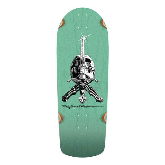 Powell-Peralta™ Ray Rodriguez O.G. Skull & Sword '05' Snub Lt Teal Stain 10"