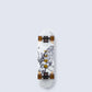 Arbor Bamboo Pocket Rocket White/Black 27 IN Complete Cruiser