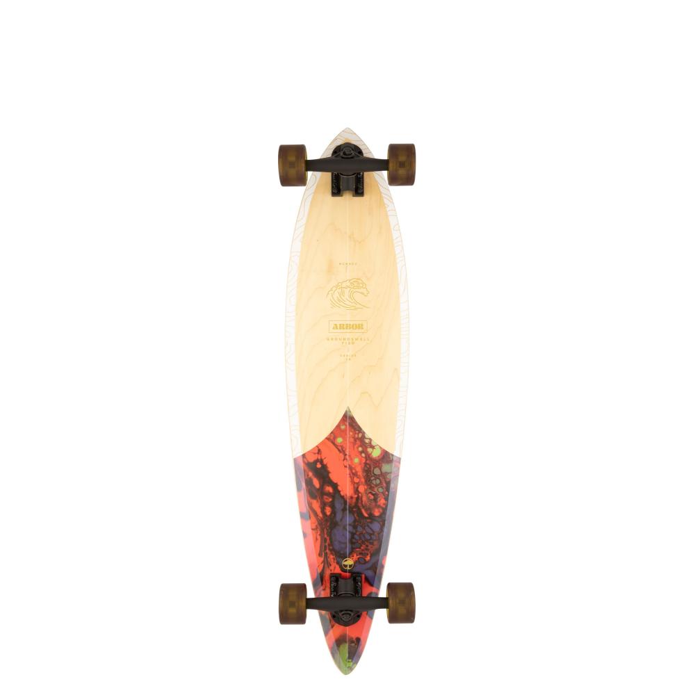 Arbor Groundswell Fish Natural/Red 37 IN Performance Complete Cruiser