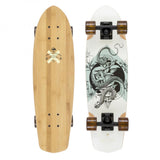 Arbor Bamboo Pocket Rocket White/Black 27 IN Complete Cruiser