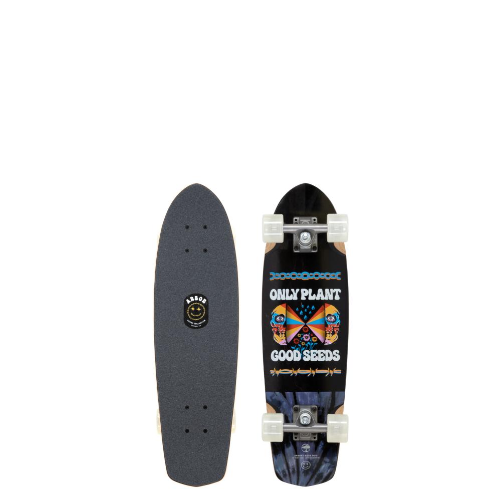 Arbor Boss Dog Artist Pocket Rocket Black 27 IN Complete Cruiser