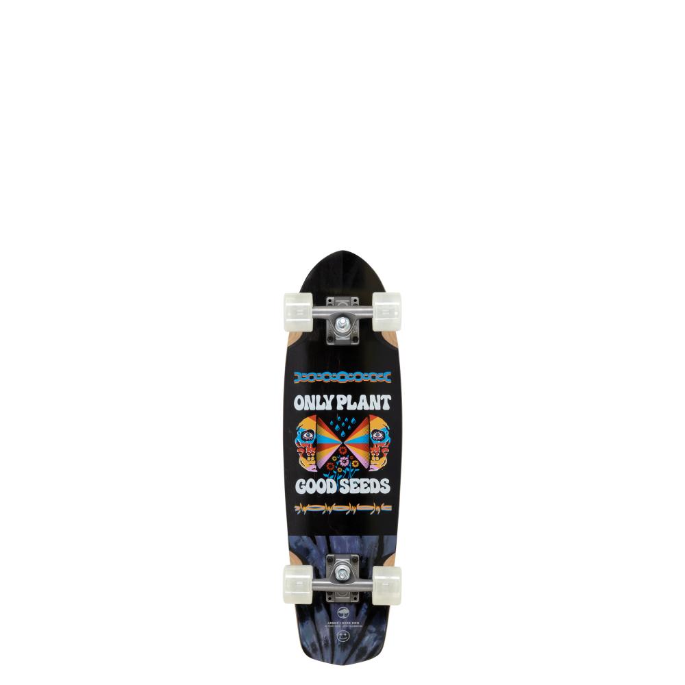 Arbor Boss Dog Artist Pocket Rocket Black 27 IN Complete Cruiser