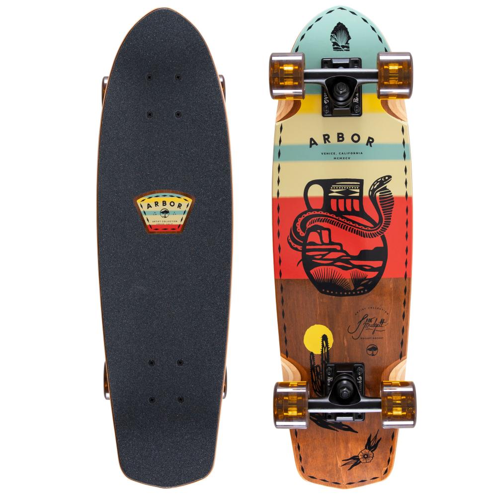 Arbor Jess Mudgett Pocket Rocket Multi 27 IN Complete Cruiser