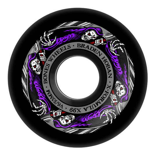 Bones Wheels X Formula Hoban Reaper V6 Wide-Cut 99A Skateboard Wheels (4Pk)