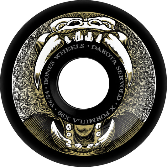 Bones Wheels X Formula Servold Eternal Search V6 Widecut 99A 52mm Skateboard Wheels (4Pk)