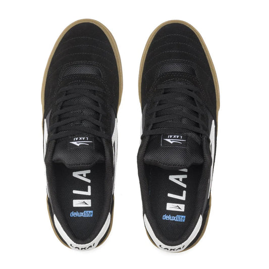 Lakai Cambridge Skate Shoes - Black/Gum