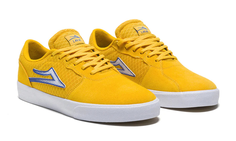 Lakai Cardiff Skate Shoes - Gold/Blue