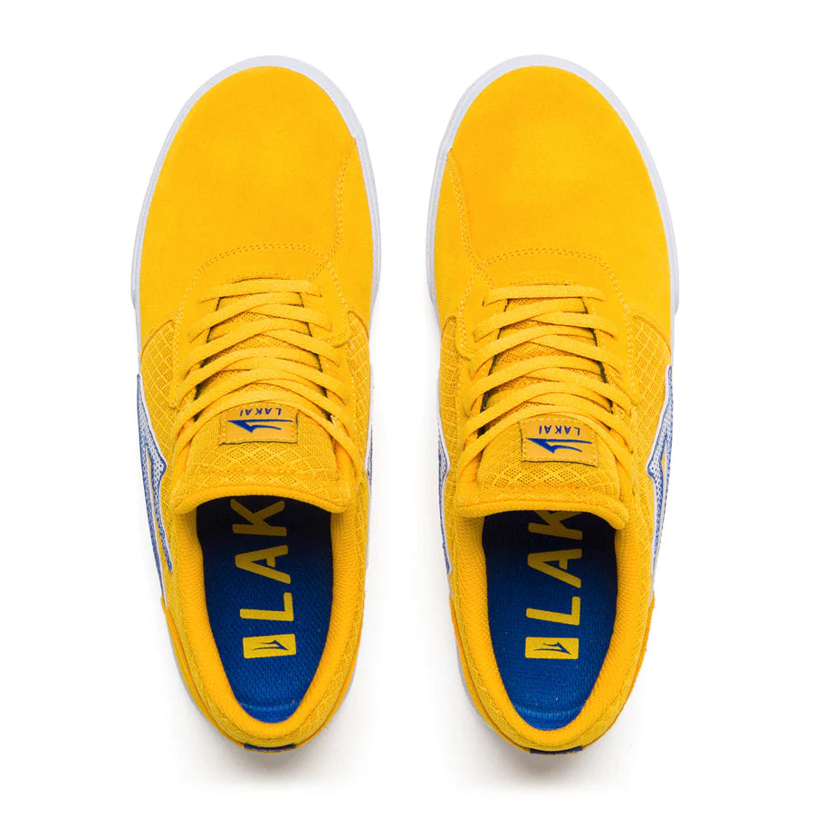 Lakai Cardiff Skate Shoes - Gold/Blue