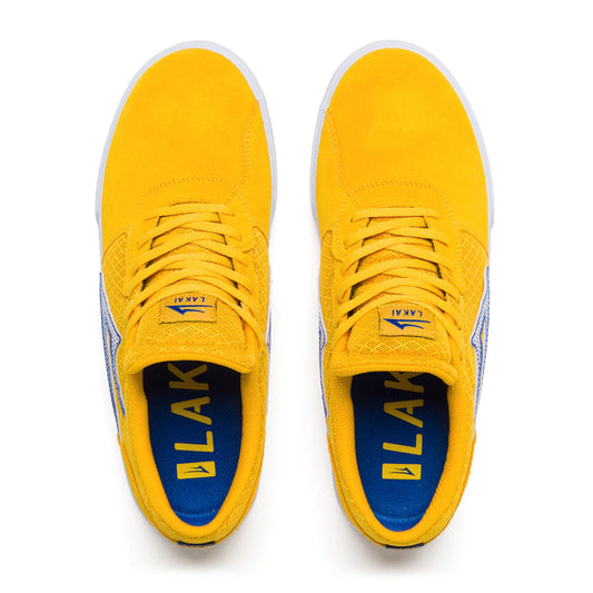 Lakai Cardiff Skate Shoes - Gold/Blue