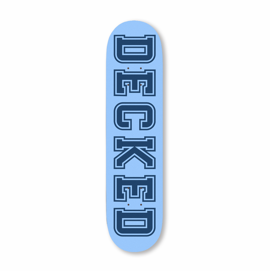 Decked Varsity Logo Light Blue