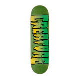 Creature Logo Outline Stumps Skateboard Deck 8.25"