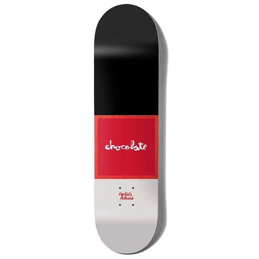 Chocolate Skateboard Deck Red Square Carl Aikens 8"