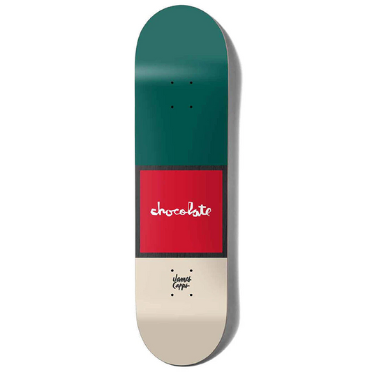 Chocolate Skateboard Deck Red Square James Capps 8.5"