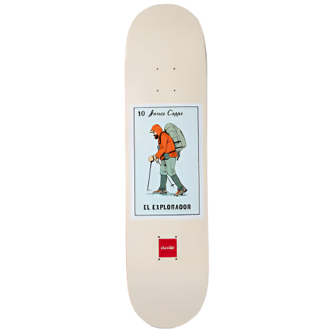 Chocolate Skateboard Deck Loteria Card El Explorador James Capps 8.5"