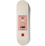 Chocolate Skateboard Deck Loteria Card El Flaco Stevie Perez 8.375"