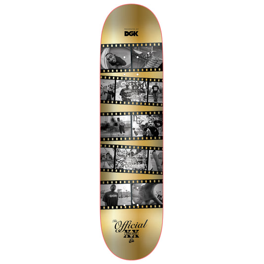 DGK It's Official Frames Skateboard Deck 8.25" Gold