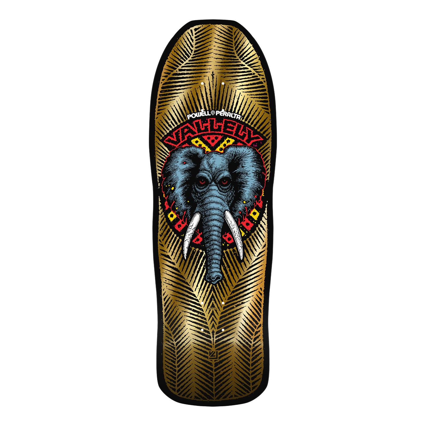 Powell Peralta Mike Vallely Elephant Reissue Gold Foil - 10" x 30"