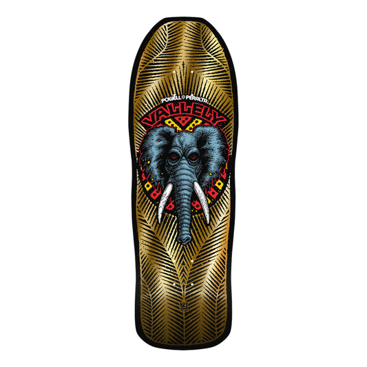 Réédition de Mike Vallely Elephant de Powell Peralta, feuille d'or - 10" x 30"