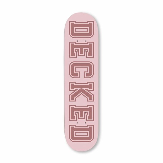 Decked Varsity Logo Dusty Pink