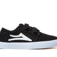 Chaussures de skate en toile pour enfants Lakai Griffin - Noir