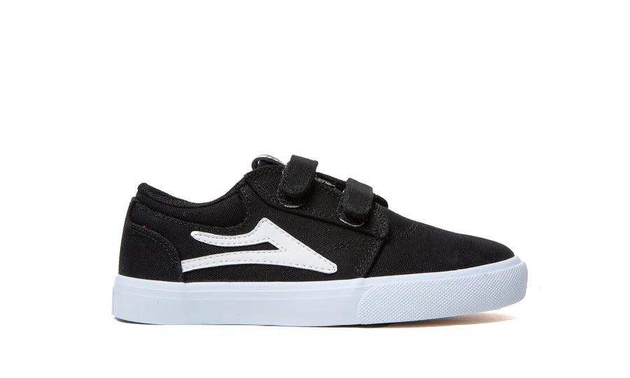 Chaussures de skate en toile pour enfants Lakai Griffin - Noir