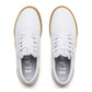 Chaussures de skate en cuir Lakai Griffin - Gomme blanche