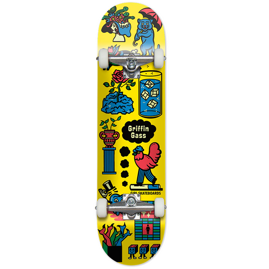 Girl Complete Skateboard Piecemeal Griffin Gass 7.75"