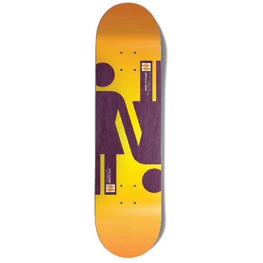 Girl Skateboard Deck Dual-Directional Orange Purple Rick McCrank Twin Tip 8.5"