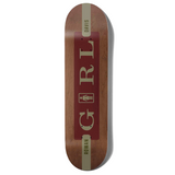 Girl Skateboard Deck Serif Rowan Davis 8.25"