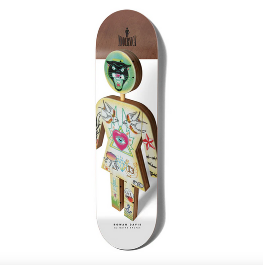 Girl Skateboard Deck Modernica x Natas Kaupas Rowan Davis 8.25"