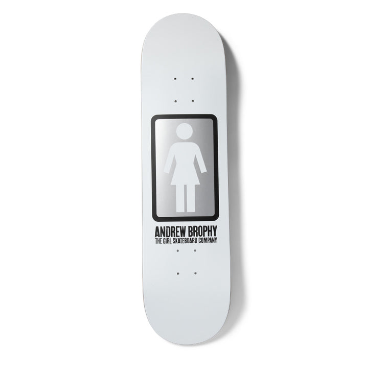 Girl Skateboard Deck OG Black White Andrew Brophy 8.56"