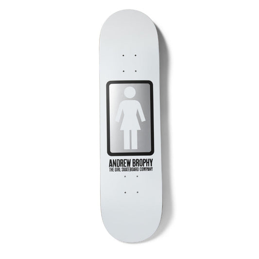 Girl Skateboard Deck OG Black White Andrew Brophy 8.56"