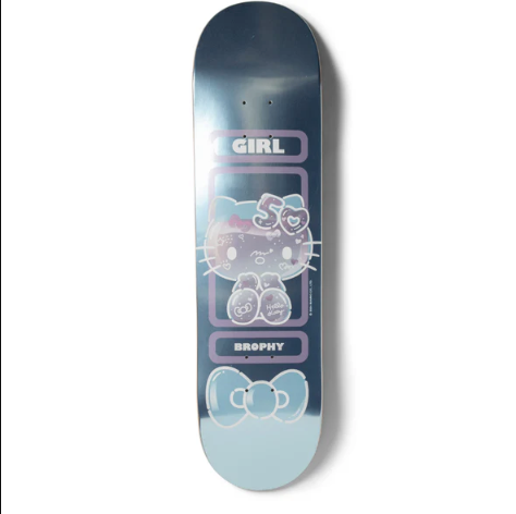 Girl x Hello Kitty Skateboard Deck 50th Anniversary Andrew Brophy 8.25"