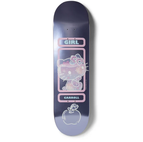 Girl x Hello Kitty Skateboard Deck 50th Anniversary Mike Carroll Twin Tip 8.25"