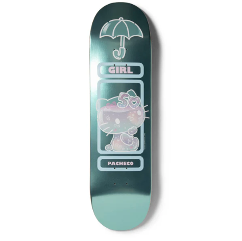 Girl x Hello Kitty Skateboard Deck 50th Anniversary Tyler Pacheco Twin Tip 8.5"