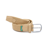 Magenta Braided Belt Natural