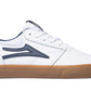 Lakai Griffin Leather Skate Shoes - White/Gum