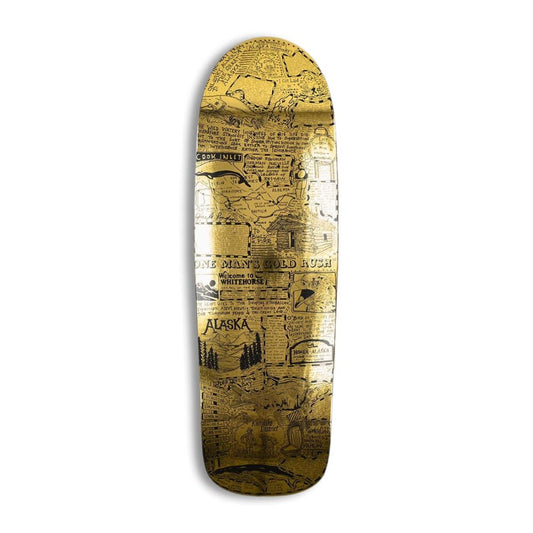 Heroin Skateboards Craig Questions Gold Rush Skateboard Deck 10"