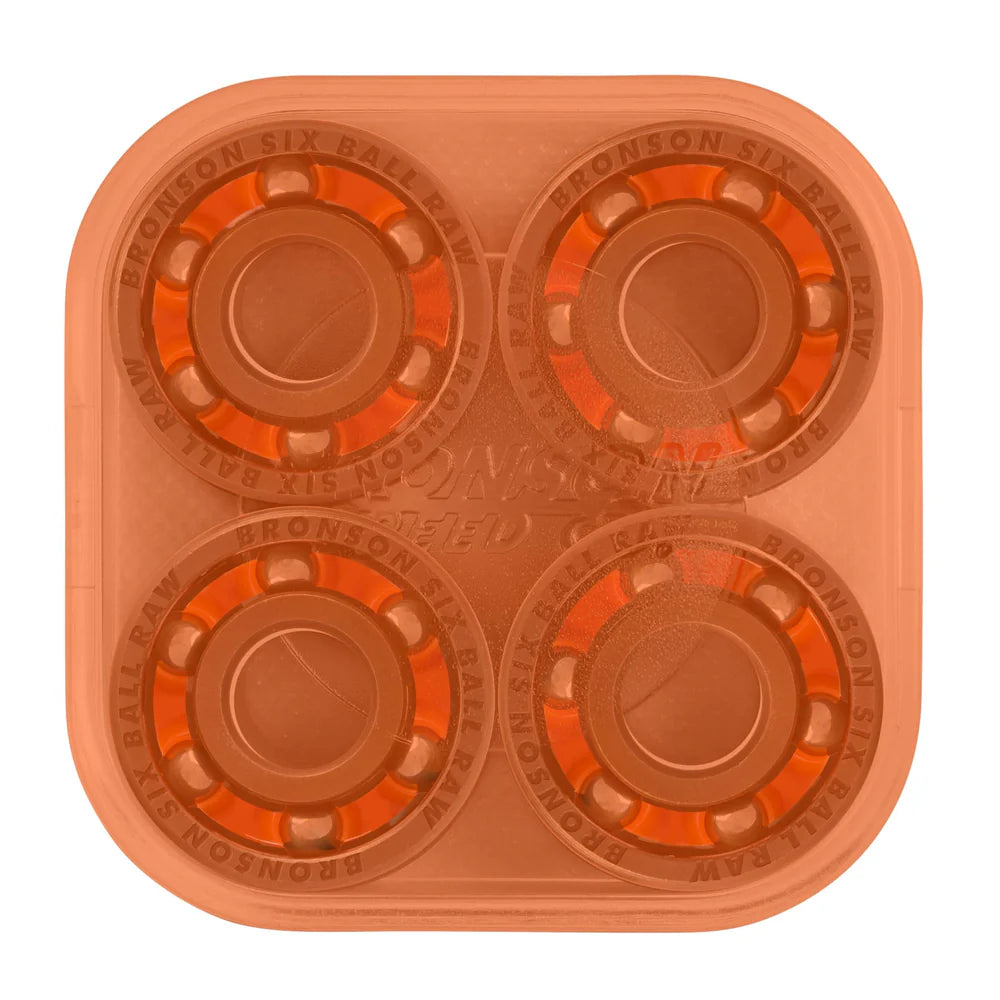 BRONSON SPEED CO. SKATEBOARD BEARINGS RAW 6 BALL (PK OF 8)