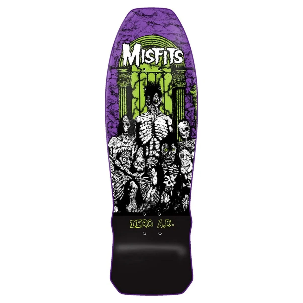 Zero Skateboard Deck Misfits Earth A.D. 10" Purple Dipped 