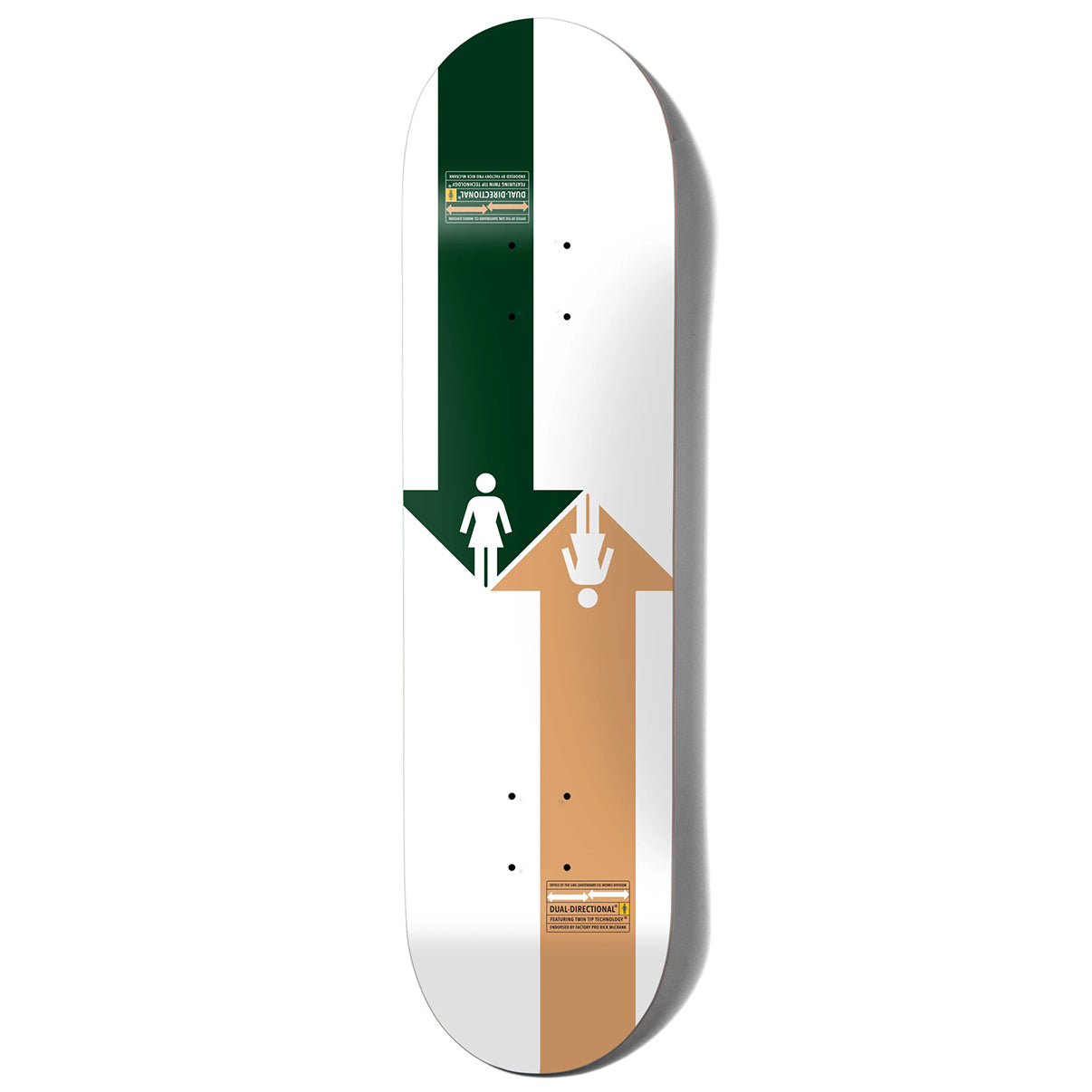 Girl Skateboard Deck Dual Directional Rick McCrank 8.25"