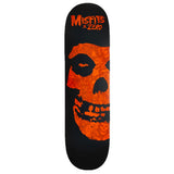 Zero Skateboard Deck Misfits Fiend Skull Orange 8.5"